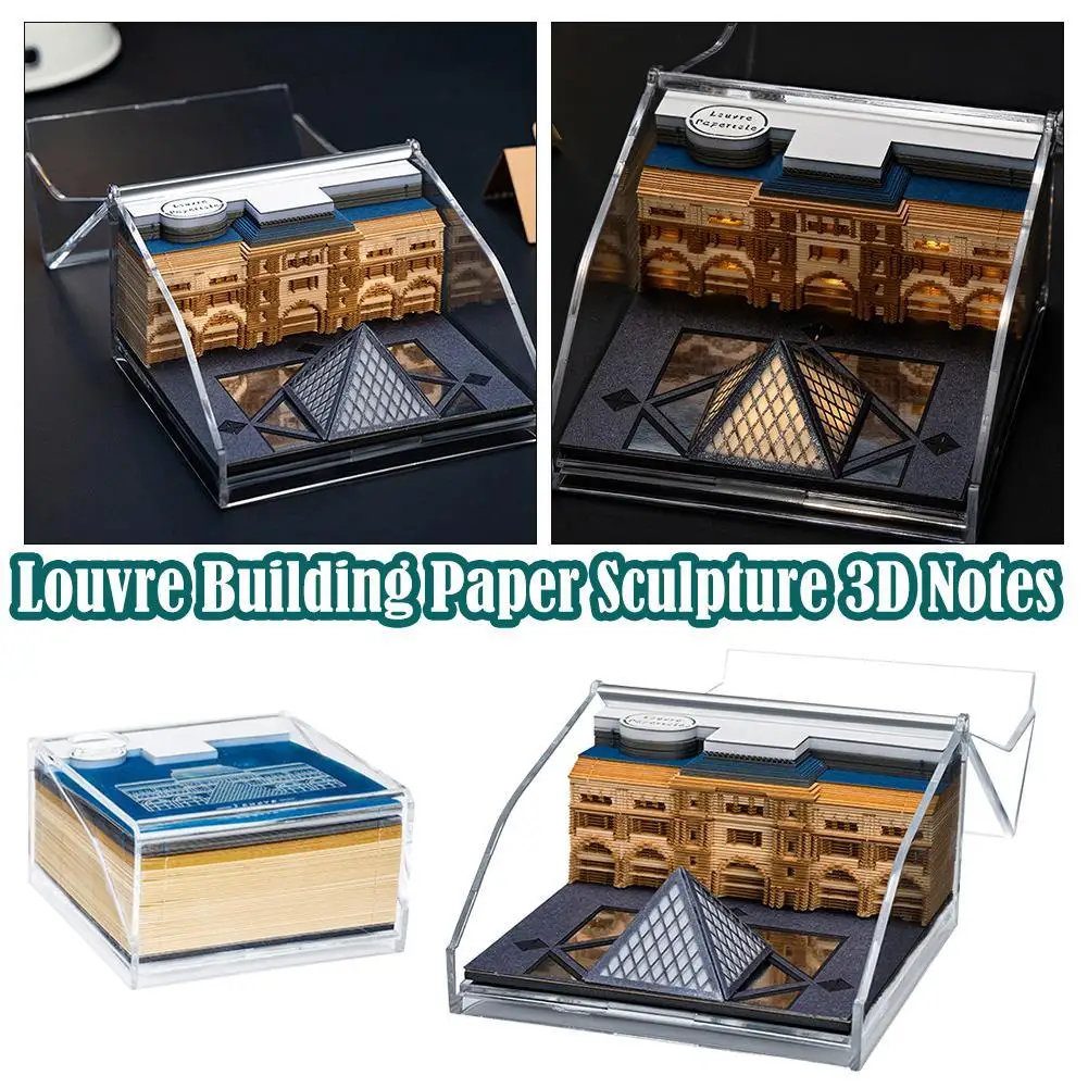 2025 Louvre Creative Exquisite Paper Crafts Business Gifts With Light Architectural Paper Sculpture Three-dimensional Notepad
2025 Louvre Creative Exquisite Paper Crafts Business Gifts With Light Architectural Paper Sculpture Three-dimensional Notepad