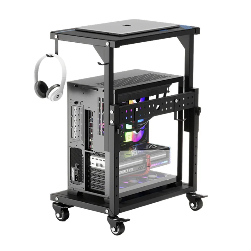 Mobile chassis bracket e-sports room movable 6-speed adjustable double-layer sea view room desktop host cart
Mobile chassis bracket e-sports room movable 6-speed adjustable double-layer sea view room desktop host cart