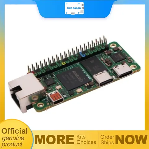 Radxa ZERO 3E single-board computer features the Rockchip RK3566 quad-core ARM Cortex-A55 SoC, designed by Rockchip for compact