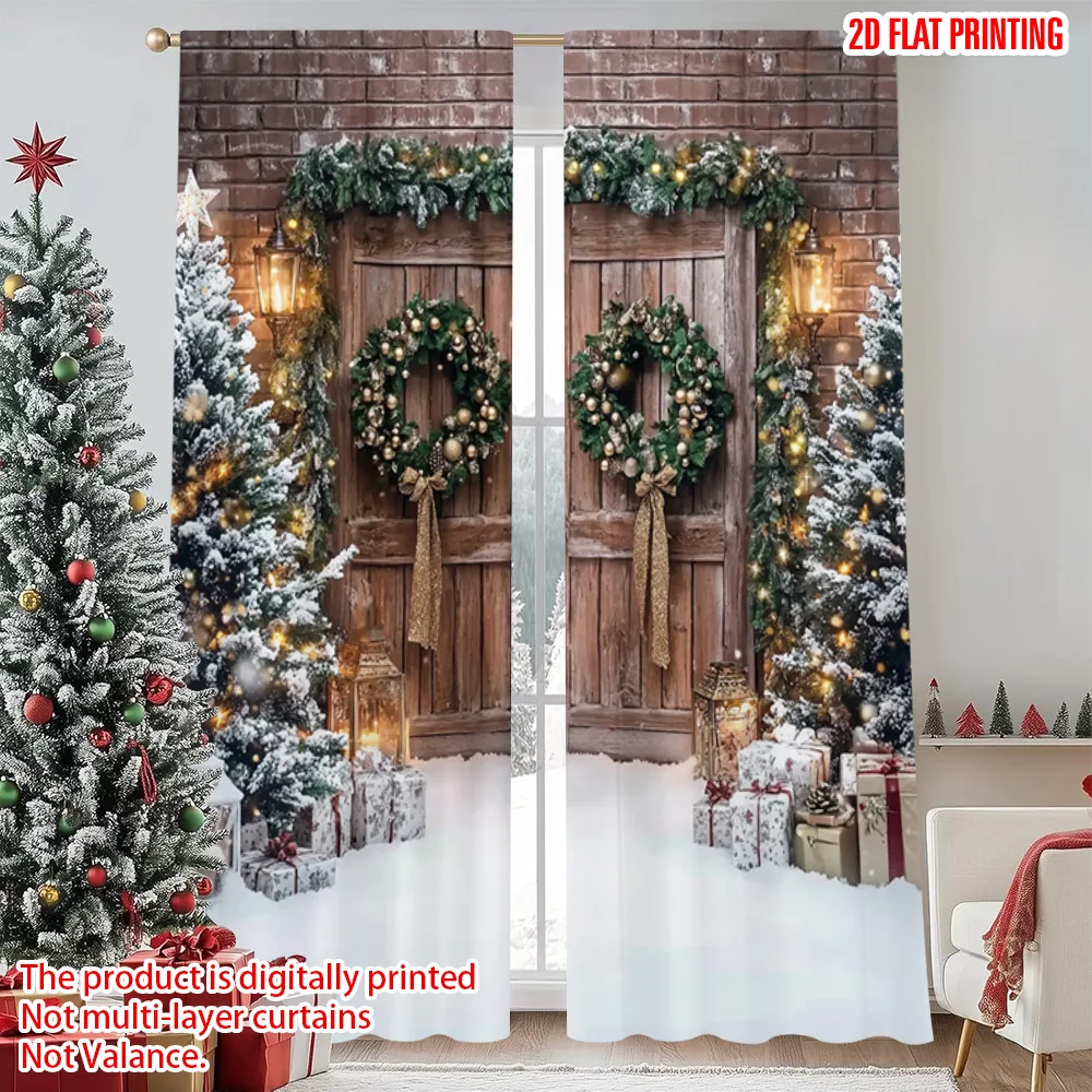 2pcs 2D flat printing Merry Christmas Popular Window Curtains Winter Christmas Country Chalet Door Machine Washable Polyester
2pcs 2D flat printing Merry Christmas Popular Window Curtains Winter Christmas Country Chalet Door Machine Washable Polyester