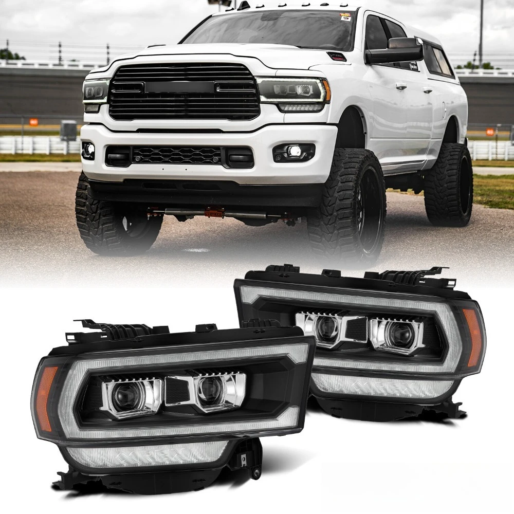 Fit 19-21 Dodge Ram 2500 LUXX-Series Black Projector Headlights Replacement Pair
Fit 19-21 Dodge Ram 2500 LUXX-Series Black Projector Headlights Replacement Pair
