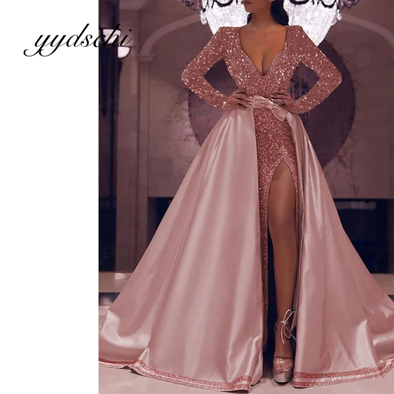 A-Line Prom Dresses Slim Fit Bridesmaid Split Long Tail Sexy V-Neck Long Sleeve Birthday Floor Length Elegant Evening Party
A-Line Prom Dresses Slim Fit Bridesmaid Split Long Tail Sexy V-Neck Long Sleeve Birthday Floor Length Elegant Evening Party