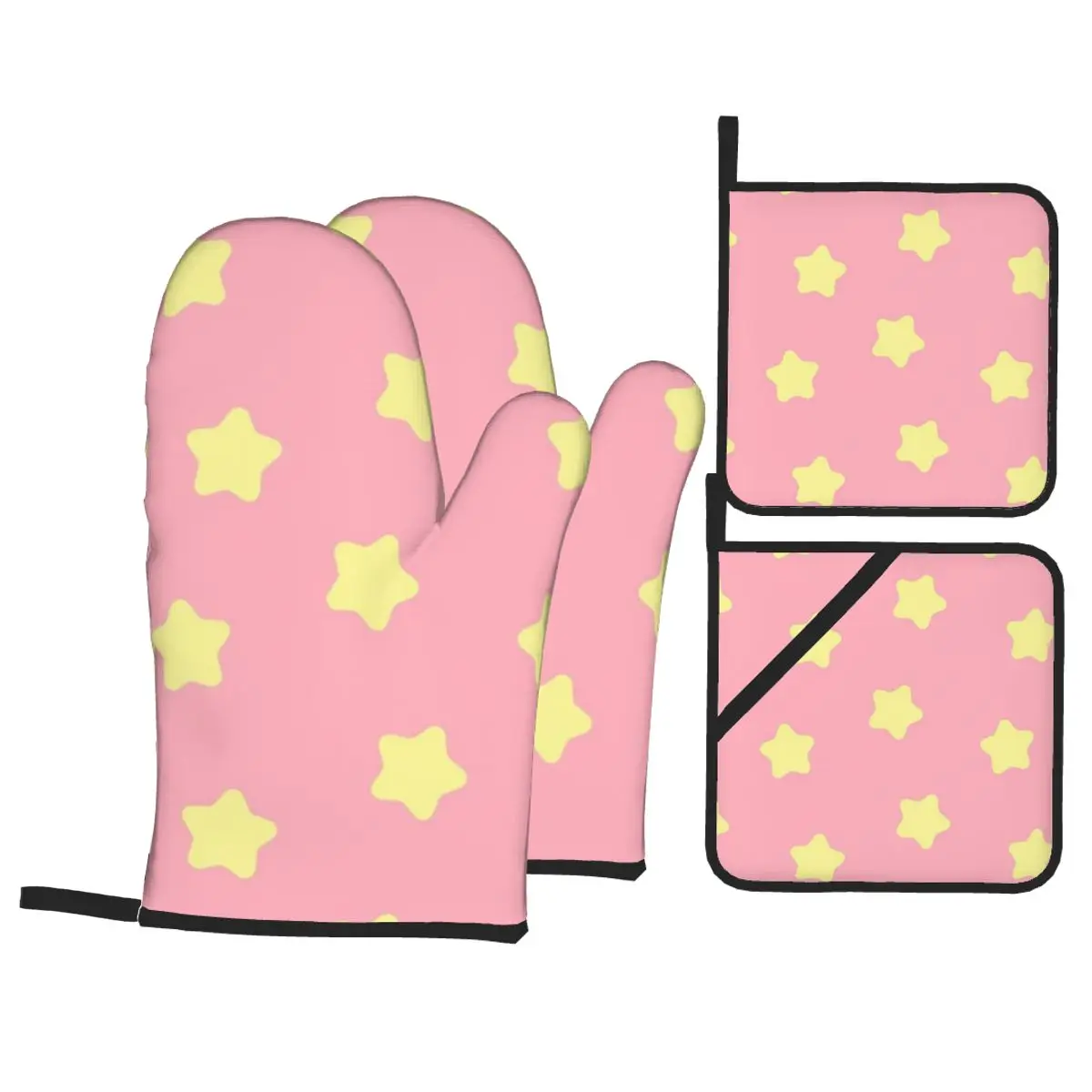 Insulation Four-Piece Set Gloves and Pad Anti Slip Anti Scald Oven Gloves Kitchen Baking Tools
Insulation Four-Piece Set Gloves and Pad Anti Slip Anti Scald Oven Gloves Kitchen Baking Tools