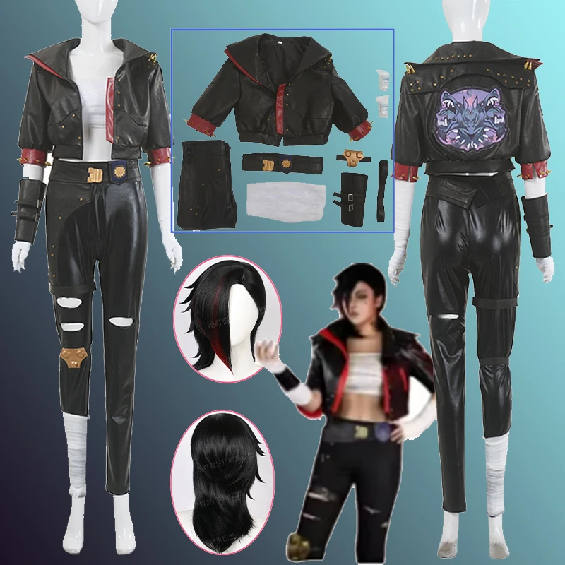 Game LOL Arcane Vi Cosplay Costume Vi Leather Coat Outfit Halloween Christmas New Year Party Play Uniform Suit
Game LOL Arcane Vi Cosplay Costume Vi Leather Coat Outfit Halloween Christmas New Year Party Play Uniform Suit