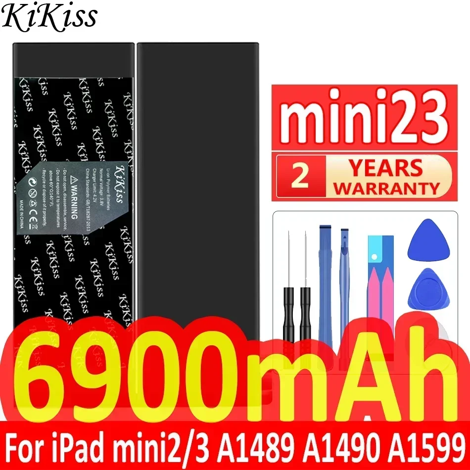 Battery 6900mAh For ipad mini 2 3 A1489 A1490 A1491 A1599 A1560 A1561 Tablet Batteries
Battery 6900mAh For ipad mini 2 3 A1489 A1490 A1491 A1599 A1560 A1561 Tablet Batteries