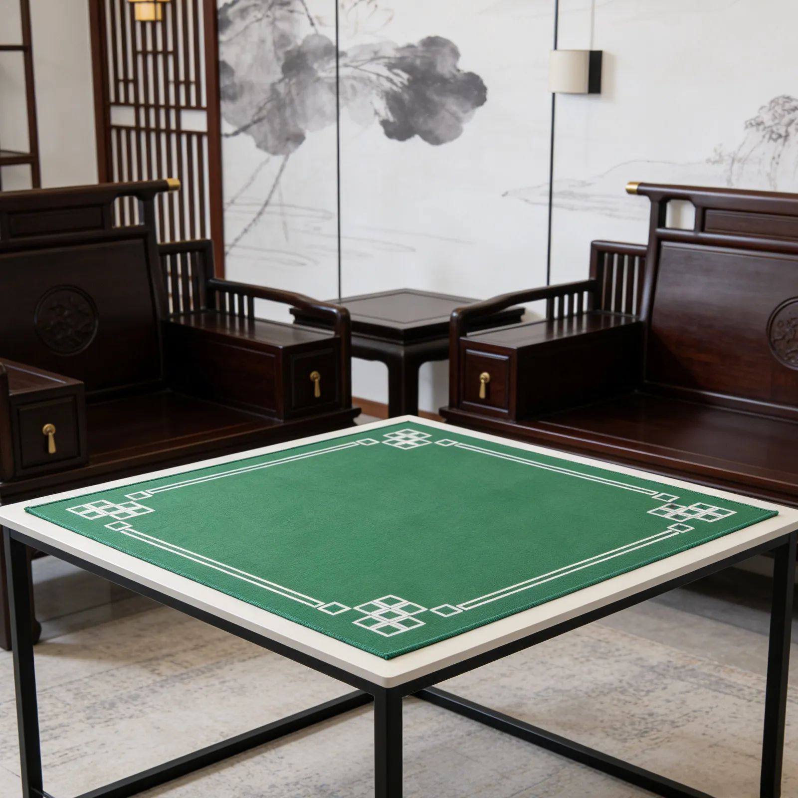 Anti-slip and Wear-resistant Mahjong Mat Game for Tabletop Cloth Gaming Board Night Green Mats
Anti-slip and Wear-resistant Mahjong Mat Game for Tabletop Cloth Gaming Board Night Green Mats