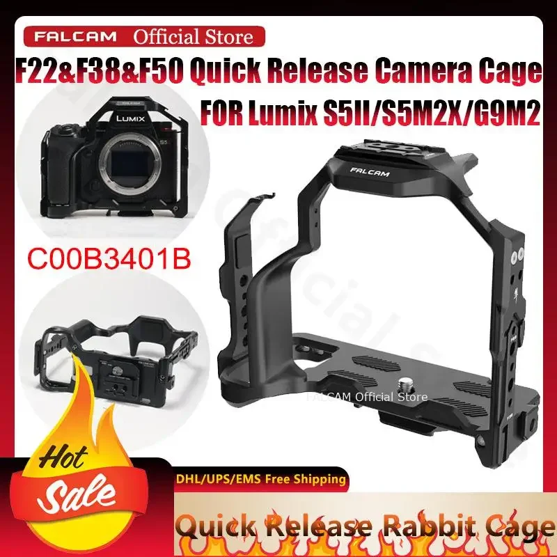 For Lumix S5II/ S5M2X/ G9M2 Falcam Official F22&f38&f50 Quick Release Camera Cage Multi Interface Camera Expansion Accessories
For Lumix S5II/ S5M2X/ G9M2 Falcam Official F22&f38&f50 Quick Release Camera Cage Multi Interface Camera Expansion Accessories