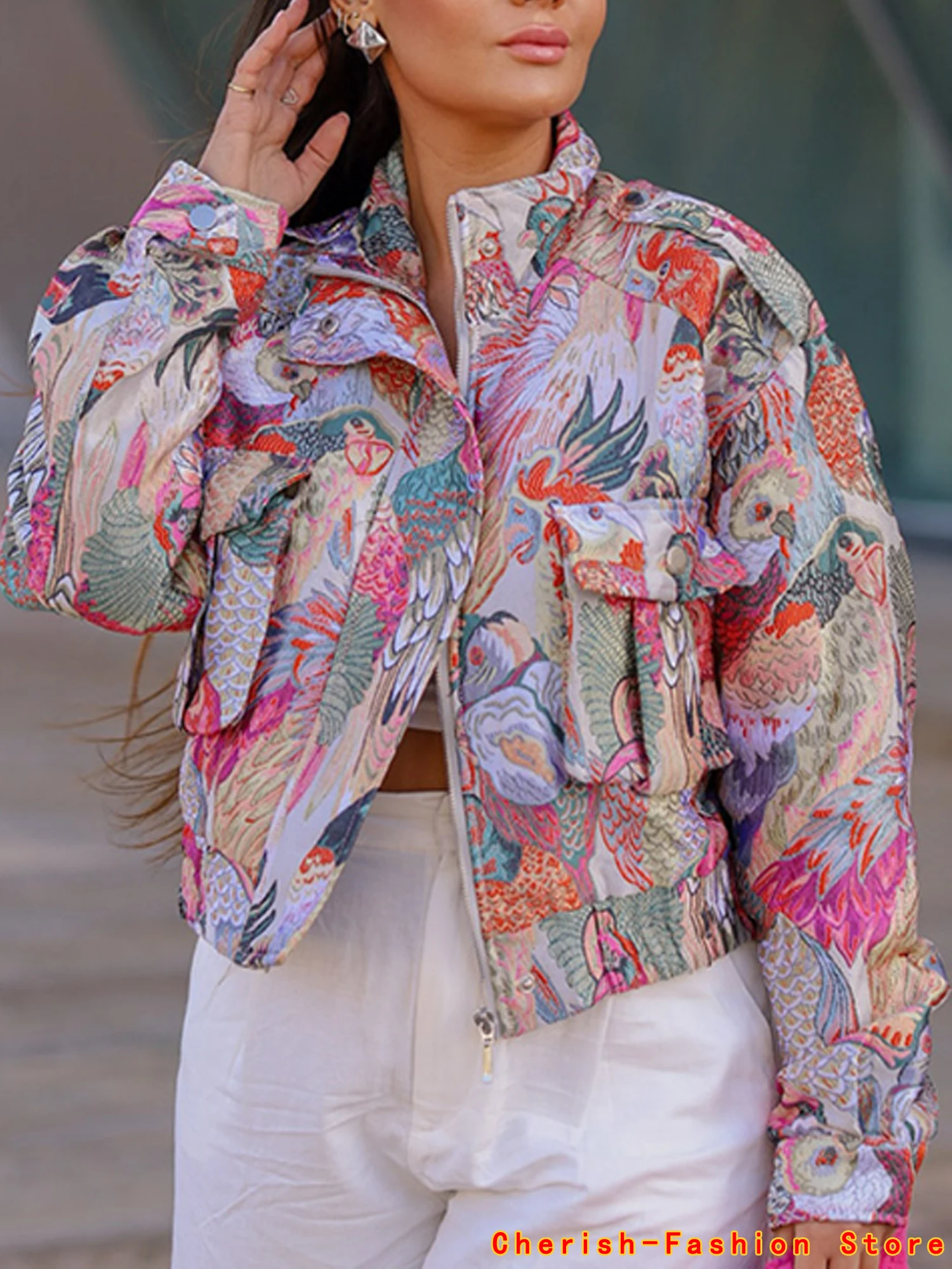 Street Print Jacket Shorts Women Outfit Elegant Laple Zippers Pocket Coat Autumn High Street Outwear 2025 Spring Autumn Lady Set
Street Print Jacket Shorts Women Outfit Elegant Laple Zippers Pocket Coat Autumn High Street Outwear 2025 Spring Autumn Lady Set
