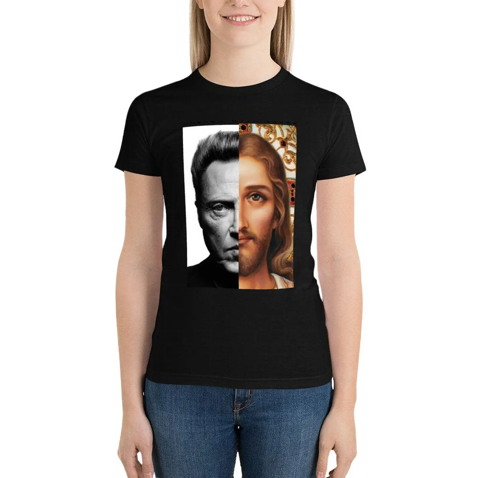 Walken with Jesus T-Shirt plus size tops vintage clothes kawaii clothes aesthetic clothes Women's tee shirt
Walken with Jesus T-Shirt plus size tops vintage clothes kawaii clothes aesthetic clothes Women's tee shirt