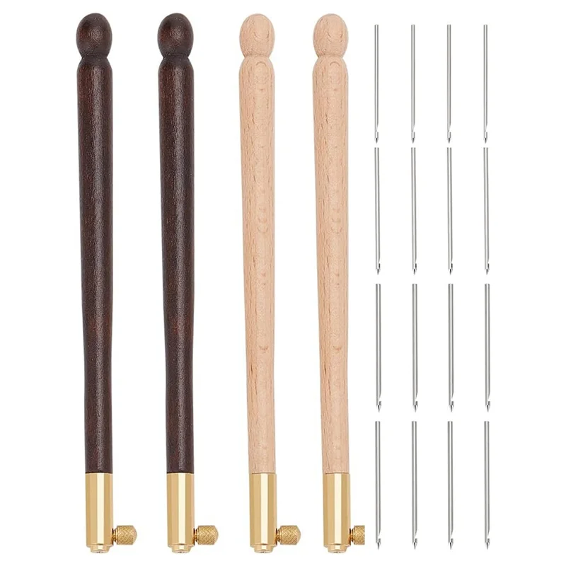 WIND FLYING 4 Pcs Tambour Hooks Kit With 12 Needles, Embroidery Crochet Hooks Wooden Handle Sequin Beads Needle Set 
WIND FLYING 4 Pcs Tambour Hooks Kit With 12 Needles, Embroidery Crochet Hooks Wooden Handle Sequin Beads Needle Set