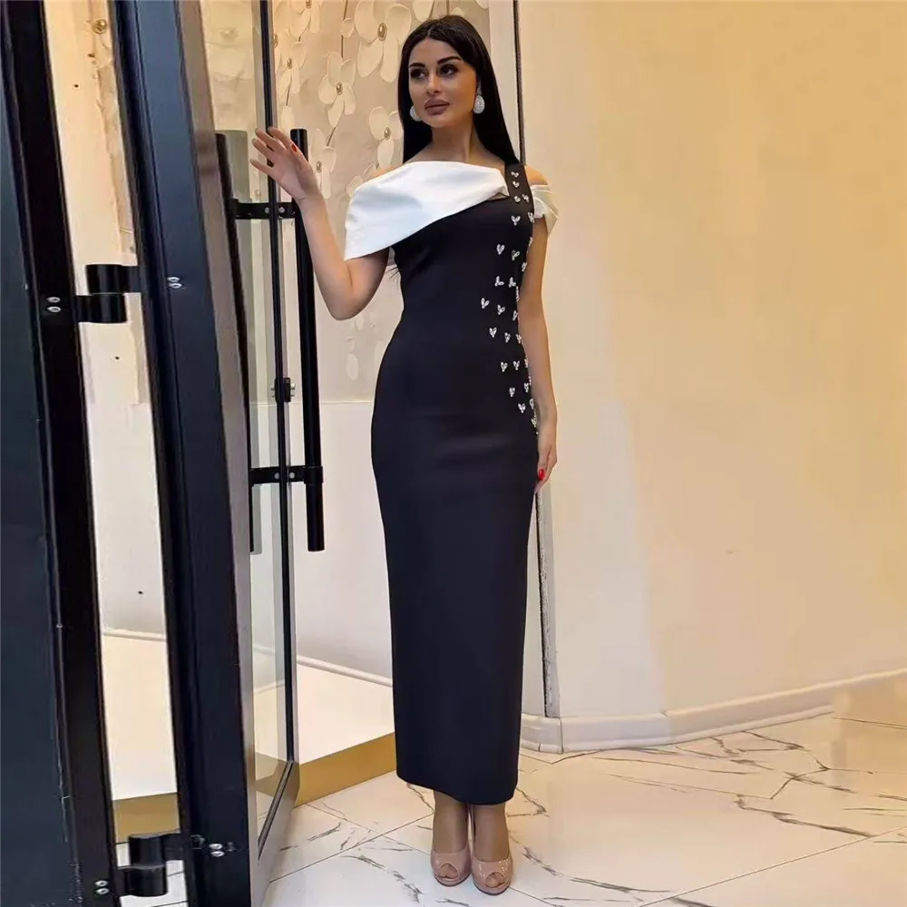 Women Elegant Patchwork Bandage Dress Off The Shoulder Beading Clothes Evening Party Dresses
Women Elegant Patchwork Bandage Dress Off The Shoulder Beading Clothes Evening Party Dresses