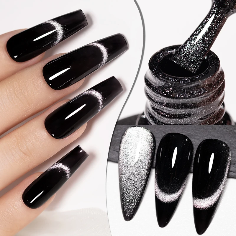 PUENTE 7.5ML Black Cat Magnetic Gel Nail Polish Sparkling Glitter Cat Eye Nail Gel Soak Off UV Semi-permanent Varnish Manicure
PUENTE 7.5ML Black Cat Magnetic Gel Nail Polish Sparkling Glitter Cat Eye Nail Gel Soak Off UV Semi-permanent Varnish Manicure