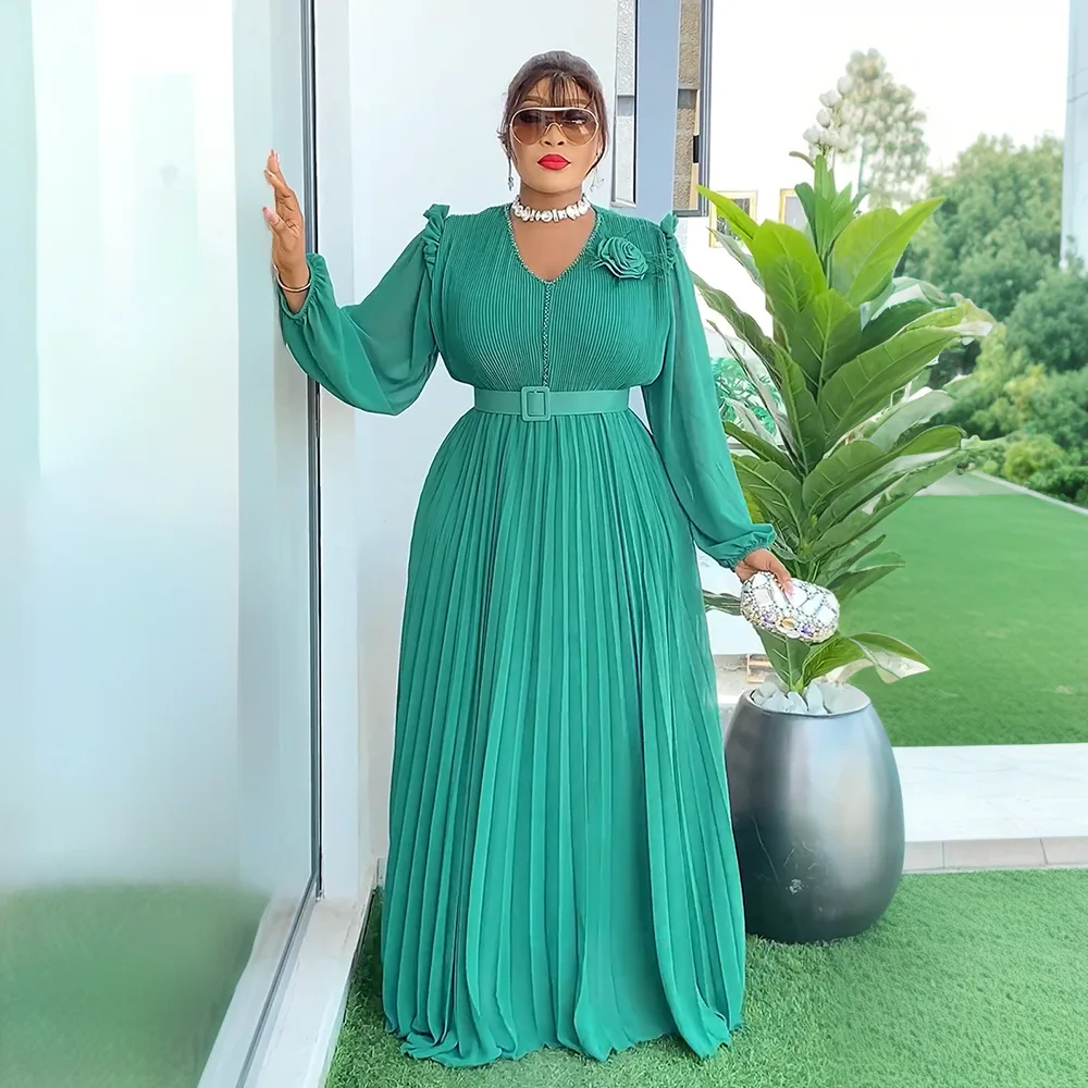 New Elegant African Dresses for Women Chiffon Beads Long Evening Dress Wedding Party Gown Dashiki Ankara Africa Clothing Kaftan
New Elegant African Dresses for Women Chiffon Beads Long Evening Dress Wedding Party Gown Dashiki Ankara Africa Clothing Kaftan