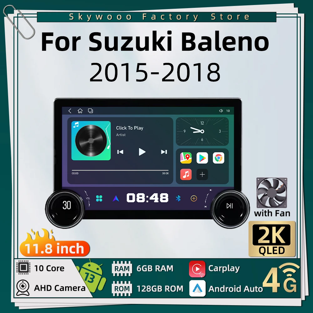 11.8 Inch Screen for Suzuki Baleno 2015-2018 Android Car Radio 2 Din GPS Navigation Multimedia Audio Head Unit Autoradio Carplay
11.8 Inch Screen for Suzuki Baleno 2015-2018 Android Car Radio 2 Din GPS Navigation Multimedia Audio Head Unit Autoradio Carplay