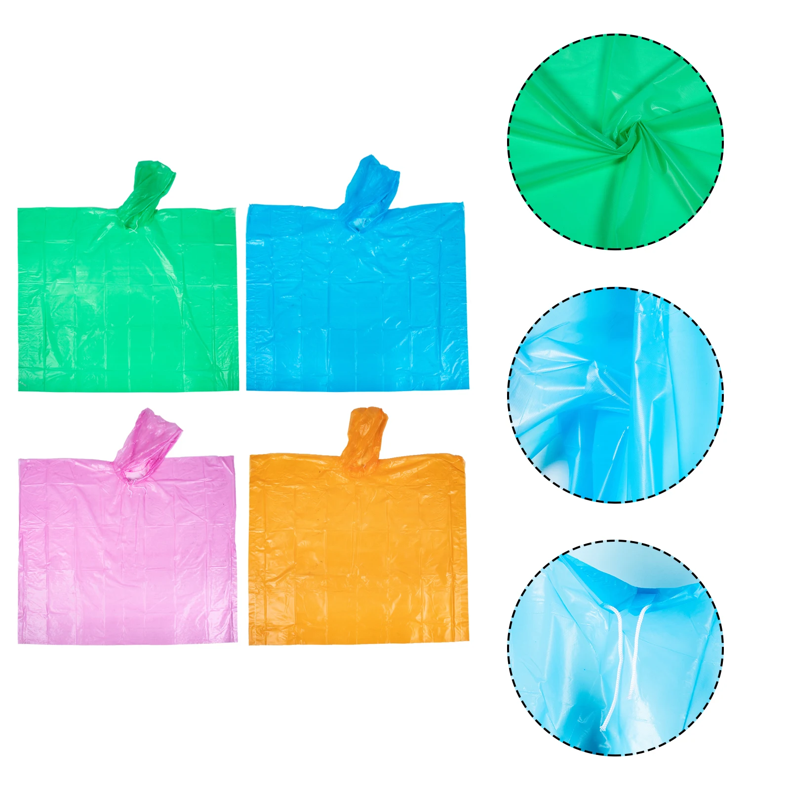 4 Pcs Raincoat PEVA Material Lightweight Portable Poncho Jacket Pants Set Professional Rain Poncho for Travel Outdoor Safety
4 Pcs Raincoat PEVA Material Lightweight Portable Poncho Jacket Pants Set Professional Rain Poncho for Travel Outdoor Safety