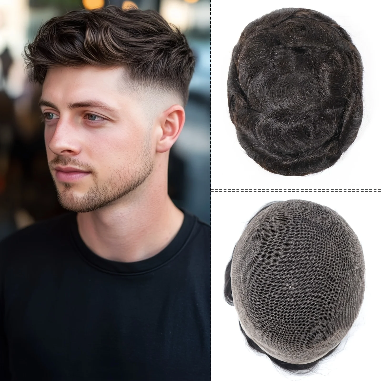 Мужской парик-накладка на полной основе из натурального черного волоса, с текстурой коротких волн 6 дюймов, предназначенный как система замещения волос
Мужской парик-накладка на полной основе из натурального черного волоса, с текстурой коротких волн 6 дюймов, предназначенный как система замещения волос