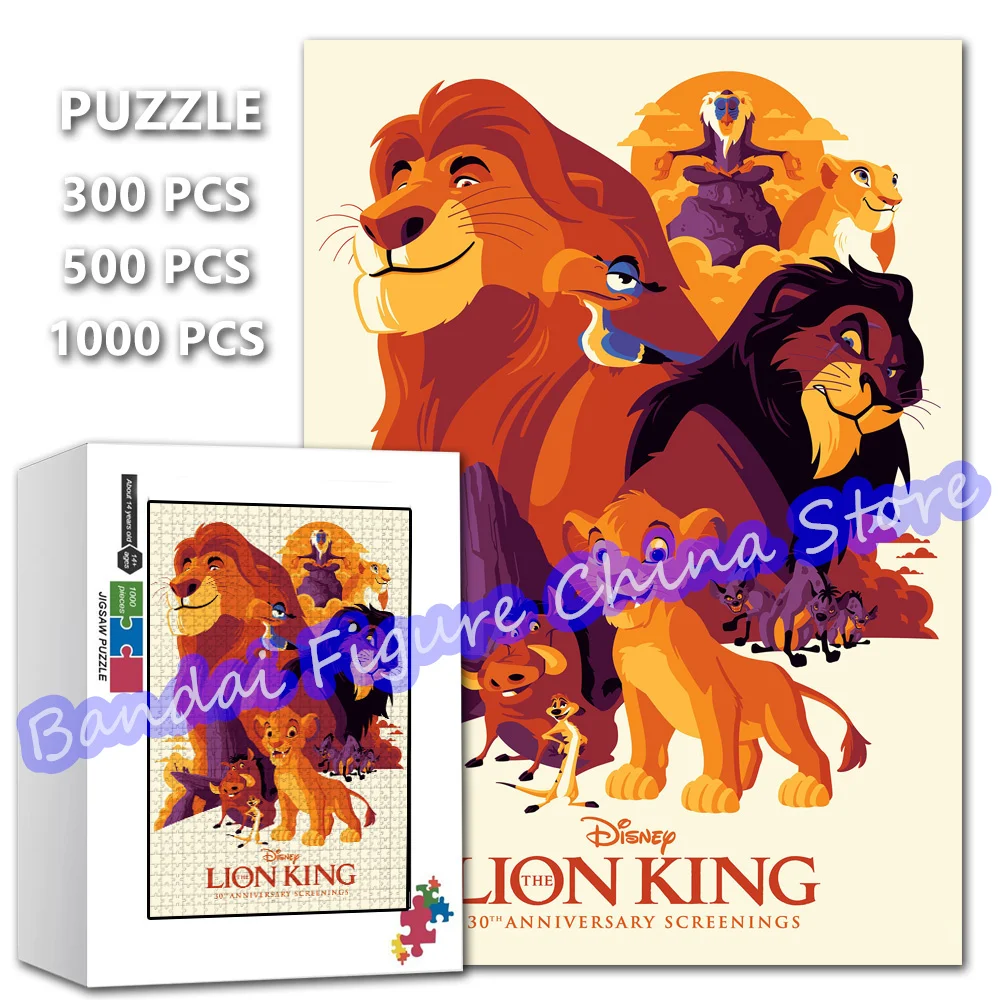 Jigsaw Puzzles The Lion King's Timon and Pumbaa Disney Cartoon 300/500/1000 Pieces Anime Print Puzzle Kid Education Toys Gifts
Jigsaw Puzzles The Lion King's Timon and Pumbaa Disney Cartoon 300/500/1000 Pieces Anime Print Puzzle Kid Education Toys Gifts