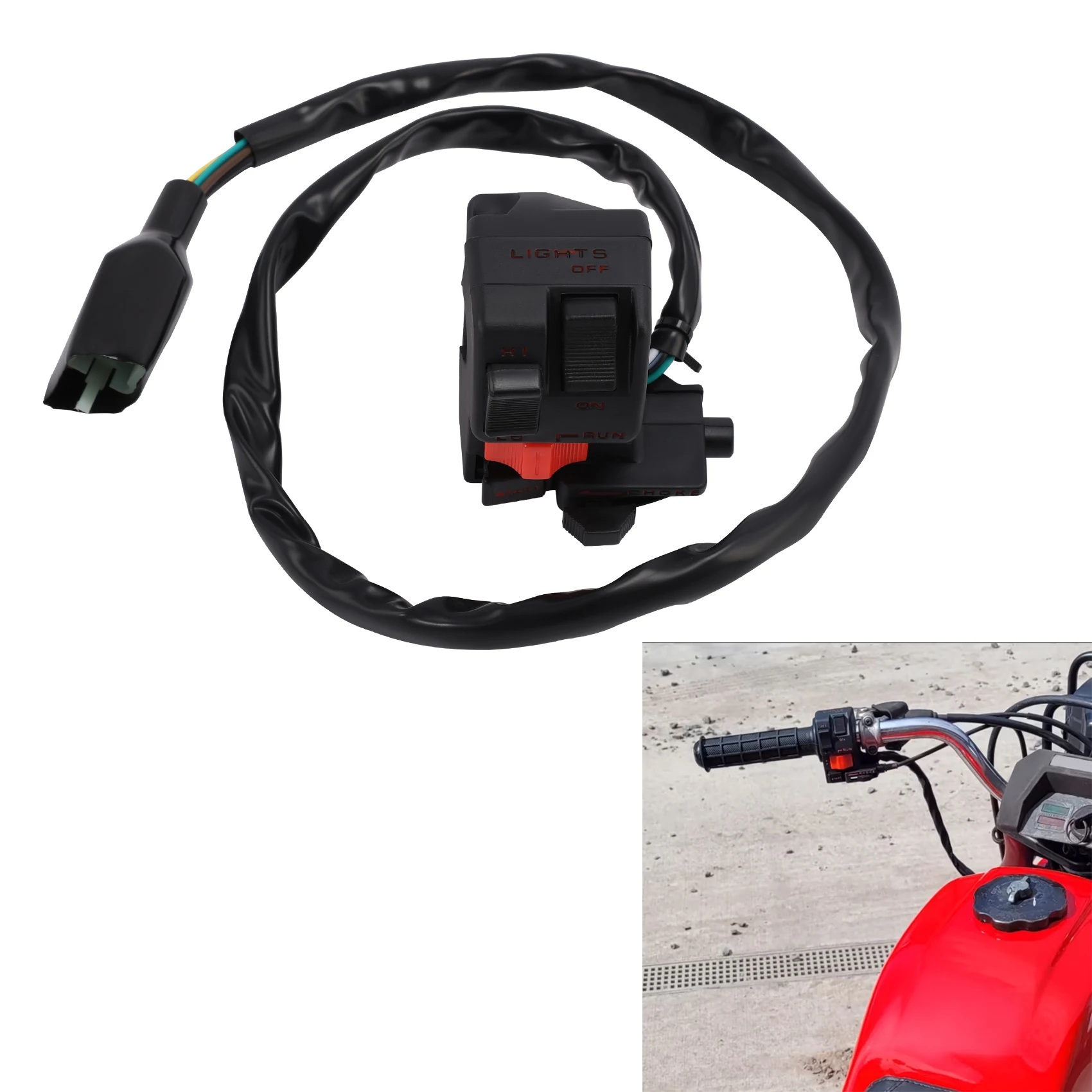Left Handlebar Switch Start Stop Headlight Fit For Honda Big Red 250 ATC250ES ATV
Left Handlebar Switch Start Stop Headlight Fit For Honda Big Red 250 ATC250ES ATV