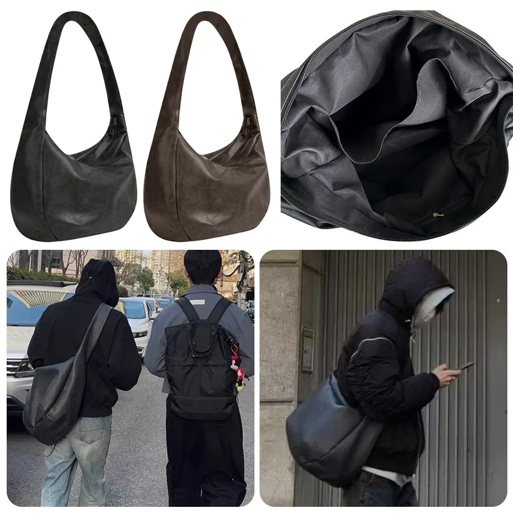 Мужская сумка через плечо в винтажном стиле Искусственная кожа Большой размер Сумка через плечо большой вместимости, легкая сумка-тоут Ежедневное использование
Мужская сумка через плечо в винтажном стиле Искусственная кожа Большой размер Сумка через плечо большой вместимости, легкая сумка-тоут Ежедневное использование 