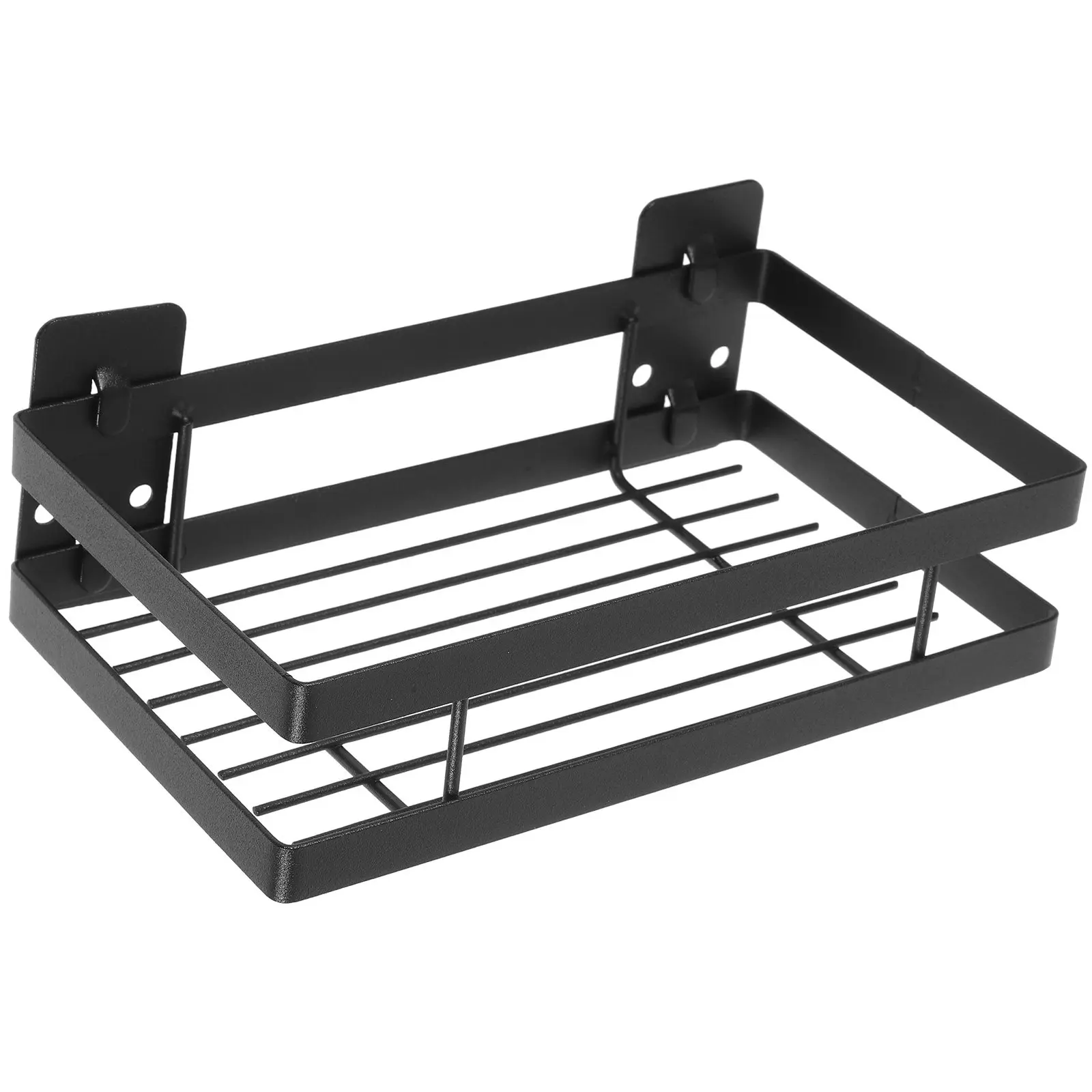 No-Drill Adhesive Bathroom Wall Rack Heavy Duty Iron Shower Storage Shelf with Hollow Drainage Design for Shampoo Toothbrush
No-Drill Adhesive Bathroom Wall Rack Heavy Duty Iron Shower Storage Shelf with Hollow Drainage Design for Shampoo Toothbrush