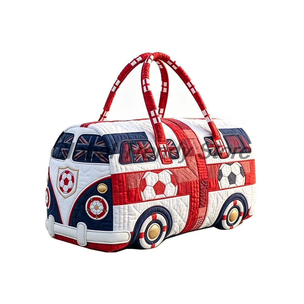 England-Inspired Football Quilted Duffle Bag 2026 Summer Travel Tote Women Men Outdoor Weekender Bag
England-Inspired Football Quilted Duffle Bag 2026 Summer Travel Tote Women Men Outdoor Weekender Bag