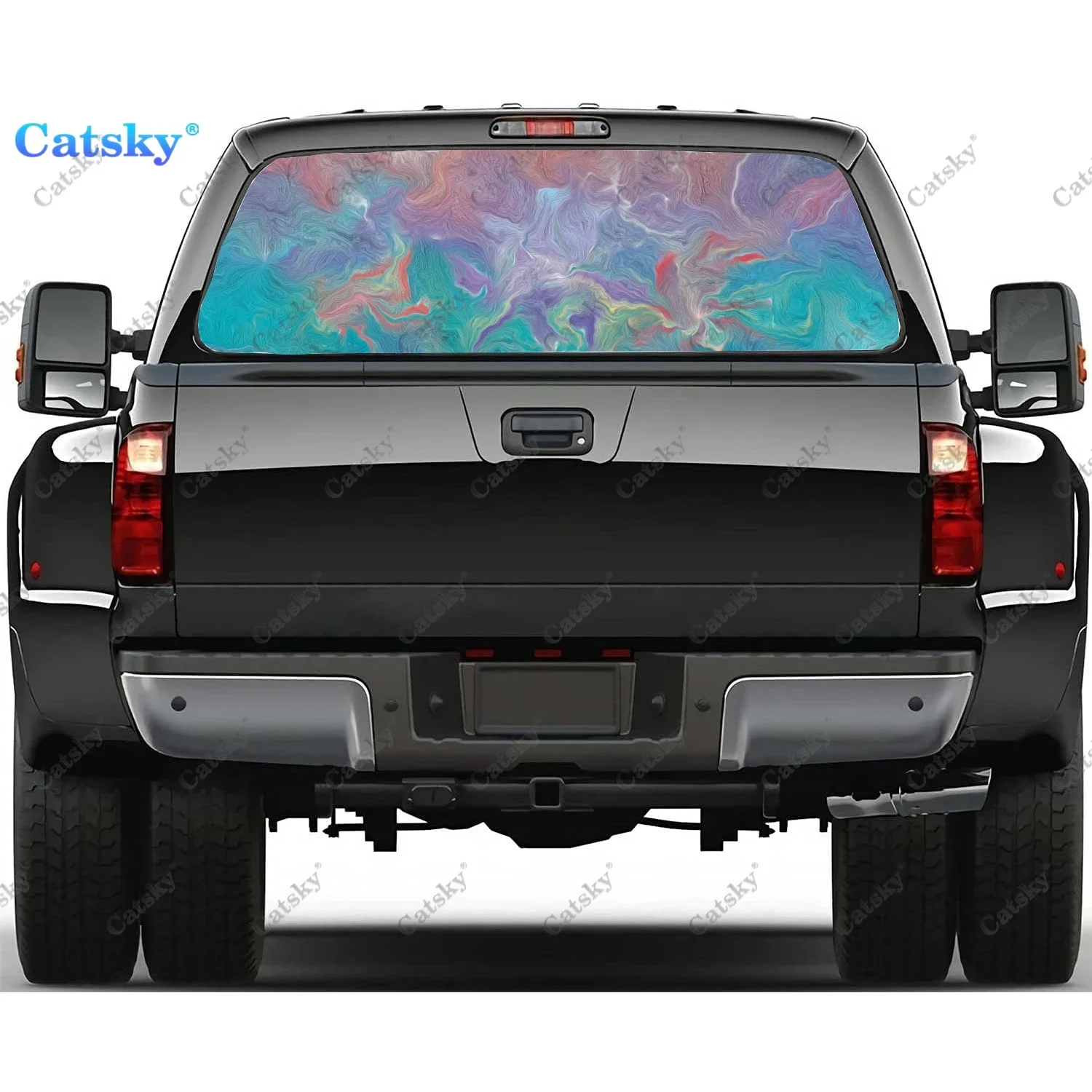 Abstract Watercolor Graphic Rear Window Decal Fits Pickup, Truck, Car Universal See Through Perforated Back Window Vinyl Sticker
Abstract Watercolor Graphic Rear Window Decal Fits Pickup, Truck, Car Universal See Through Perforated Back Window Vinyl Sticker