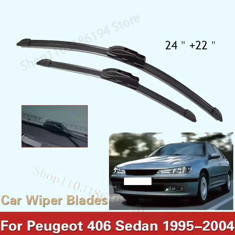 Car Wiper Blade Front Window Windscreen Windshield Wipers Blades J hook Auto Accessories For Peugeot 406 Sedan 24"+22" 1995-2004
Car Wiper Blade Front Window Windscreen Windshield Wipers Blades J hook Auto Accessories For Peugeot 406 Sedan 24"+22" 1995-2004