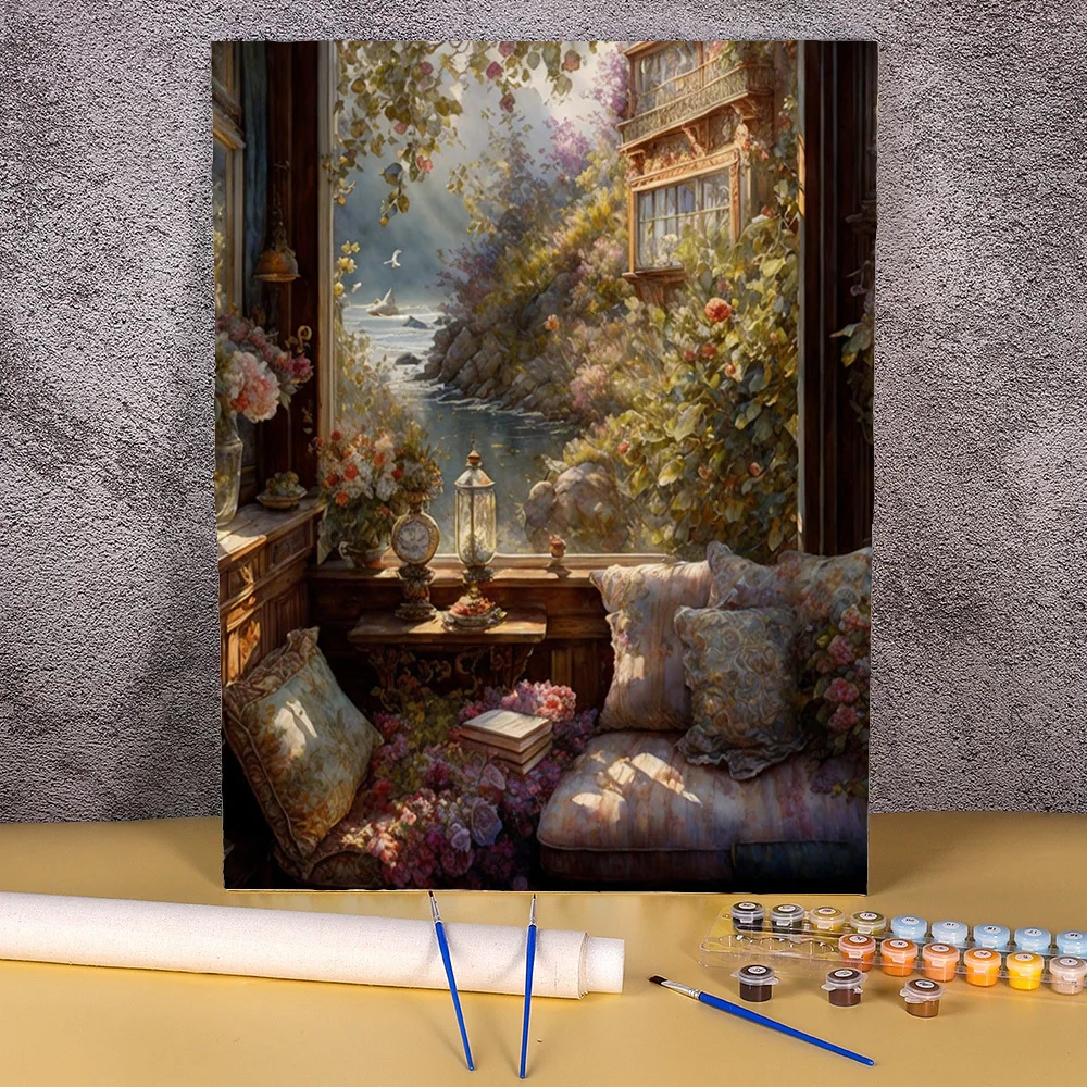 Painting By Number Landscape Acrylic Paint Kits Drawing Canvas HandPainted Picture For Living Room DIY Art Home Decoration Gift
Painting By Number Landscape Acrylic Paint Kits Drawing Canvas HandPainted Picture For Living Room DIY Art Home Decoration Gift