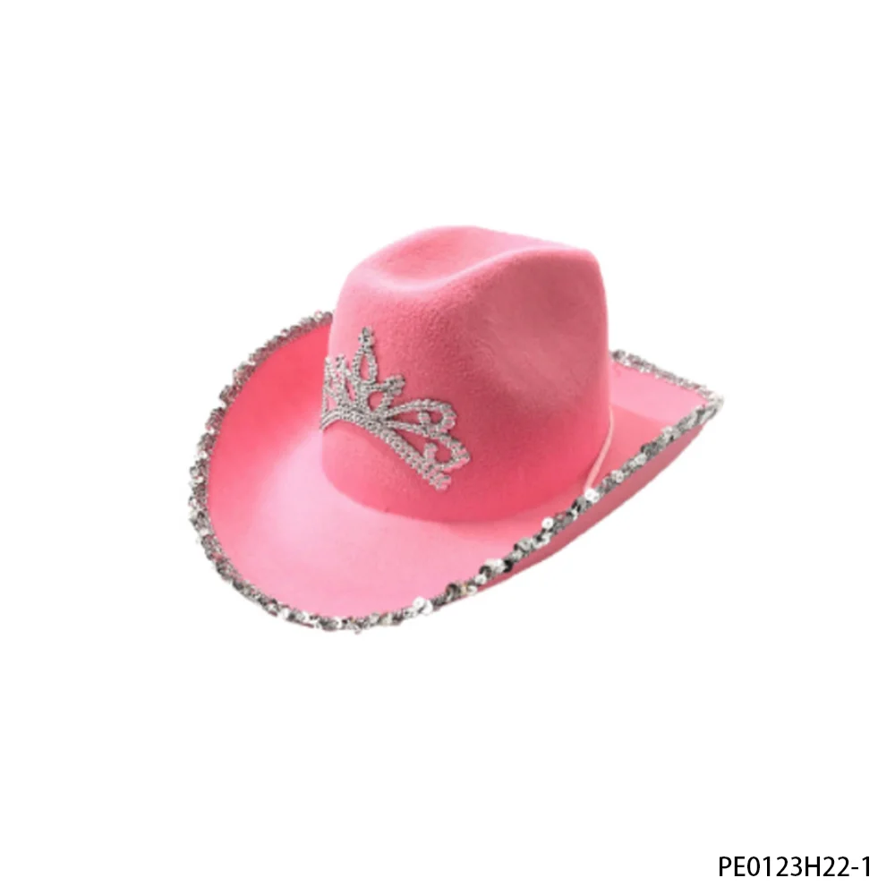 PESENAR Pink sparkling diamond denim hat with a sweet and cool design, adding a princess like eye-catching item
PESENAR Pink sparkling diamond denim hat with a sweet and cool design, adding a princess like eye-catching item