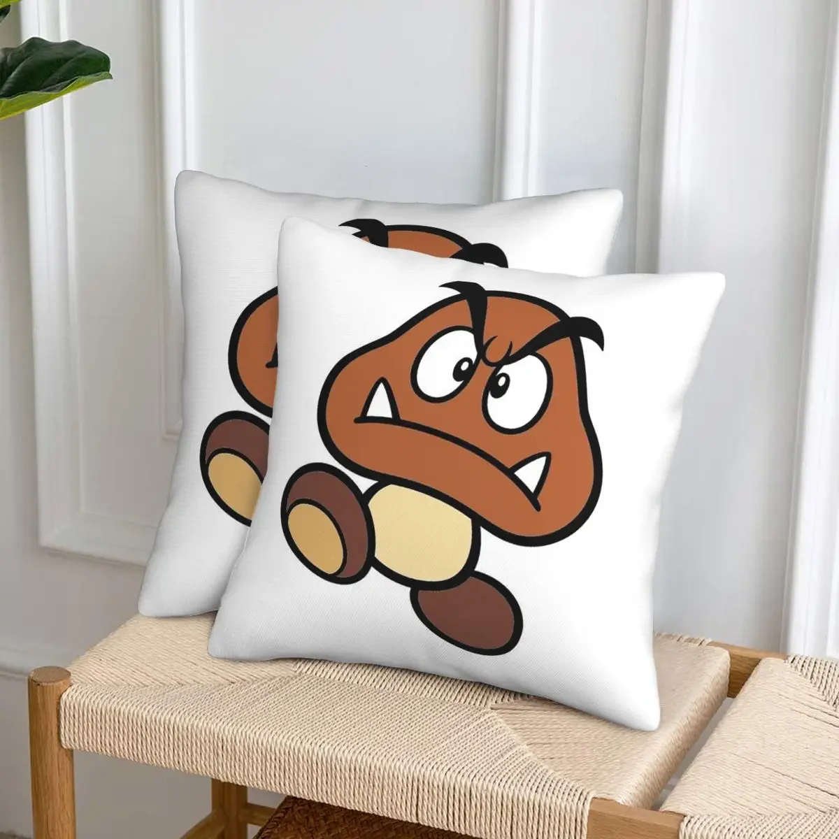 Cartoon Game Goomba Face 2 pcs Square Pillowcase Pillow Cover Cushion Decor Comfort Throw Pillow for Home Living Room
Cartoon Game Goomba Face 2 pcs Square Pillowcase Pillow Cover Cushion Decor Comfort Throw Pillow for Home Living Room