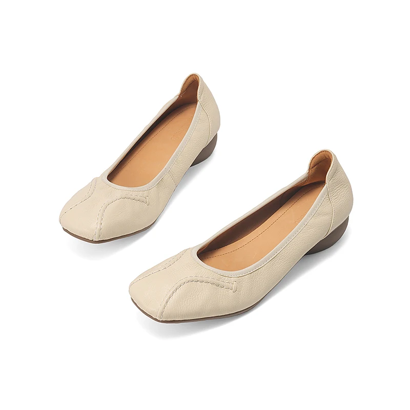 Soft Lambskin Chunky Heel Square Toe Pumps 3cm Cushioned Insole Black Beige Minimalist Slip-On Women Casual Shoes
Soft Lambskin Chunky Heel Square Toe Pumps 3cm Cushioned Insole Black Beige Minimalist Slip-On Women Casual Shoes