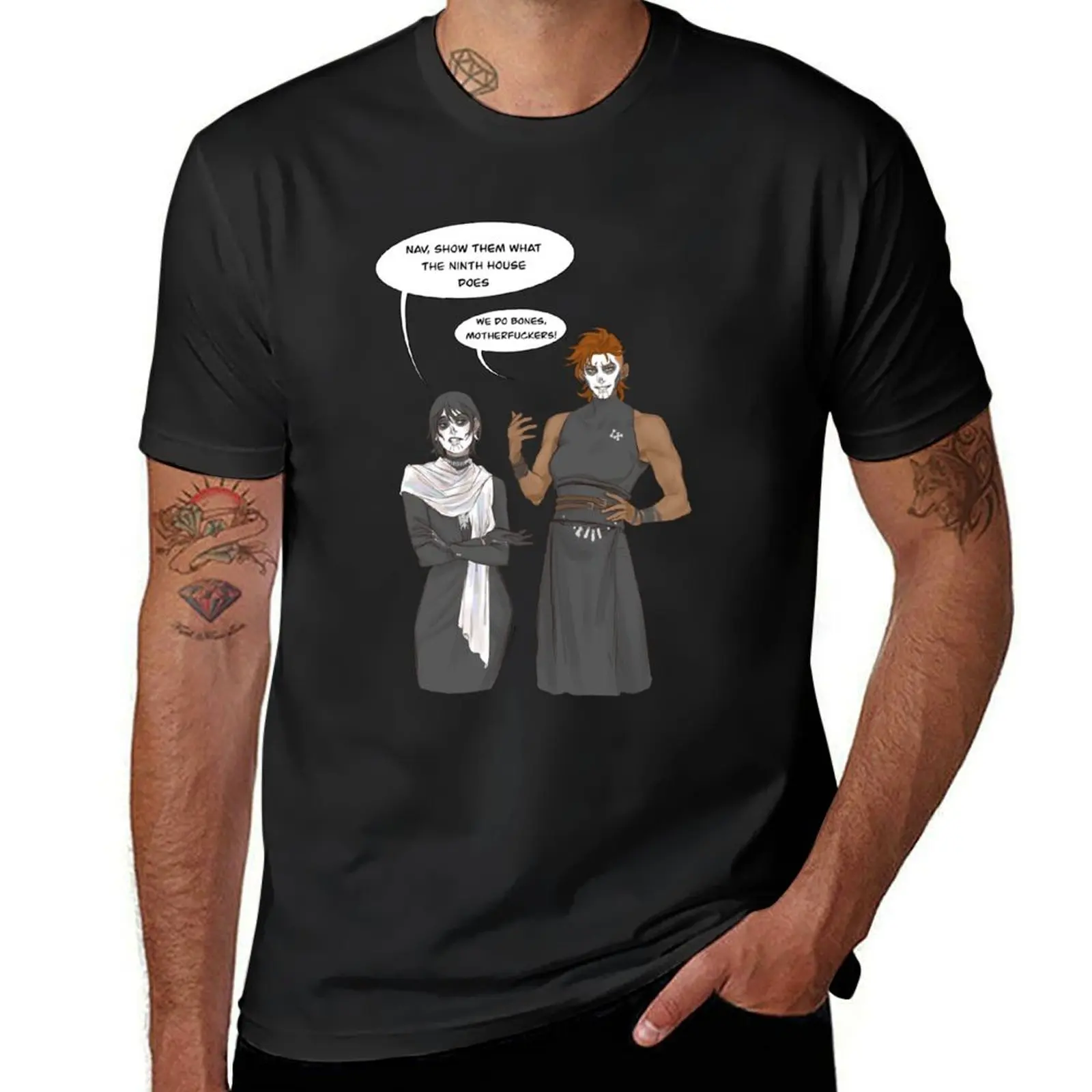 Harrow and Gideon T-Shirt funny costumes summer clothes man t shirt new gifts and t-shirts mens t shirts top quality
Harrow and Gideon T-Shirt funny costumes summer clothes man t shirt new gifts and t-shirts mens t shirts top quality