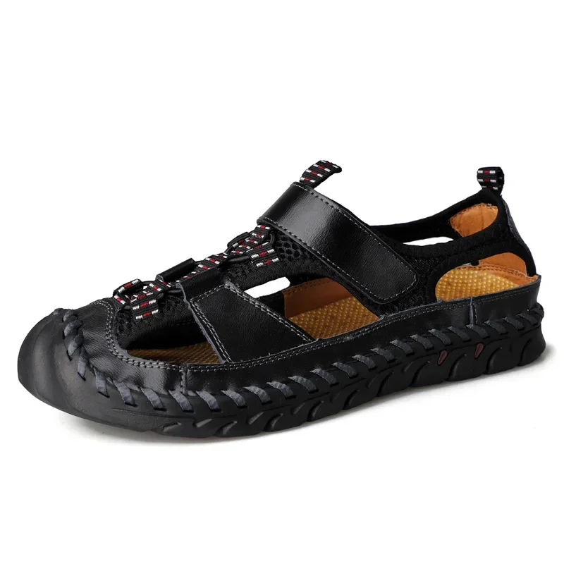 Summer Sandals Leather Outdoor Men Beach Shoes Luxury Breathable Casual Sandals Man Wading Shoes Non-slip Comfort Slippers 2024
Summer Sandals Leather Outdoor Men Beach Shoes Luxury Breathable Casual Sandals Man Wading Shoes Non-slip Comfort Slippers 2024