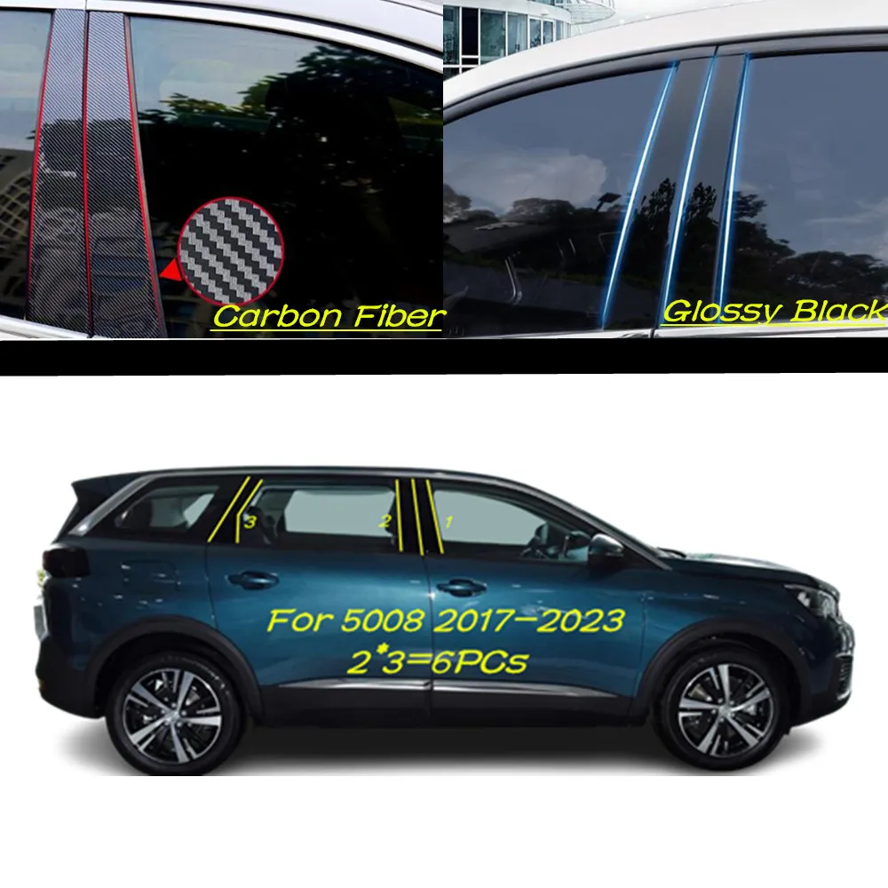 Car PC Material Pillar Post Cover Door Trim Window Molding Sticker Plate Accessories For Peugeot 5008 2017-2018 2019 2020-2023
Car PC Material Pillar Post Cover Door Trim Window Molding Sticker Plate Accessories For Peugeot 5008 2017-2018 2019 2020-2023