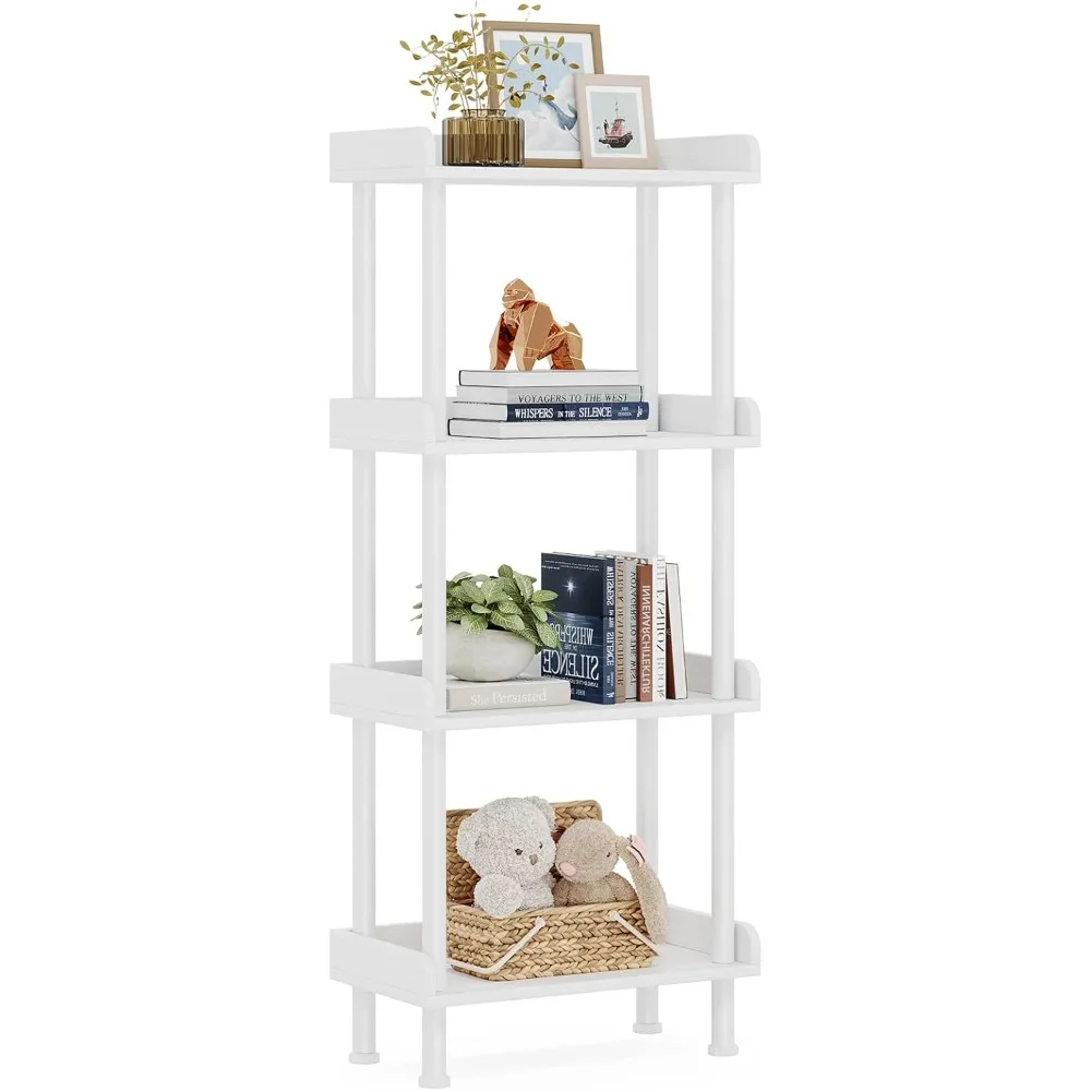 Bookcase 4 Tier Bookshelf, Vintage Small Bookshelf for Small Spaces, Wooden Book Shelf Small Bookcase for Living Room Be
Bookcase 4 Tier Bookshelf, Vintage Small Bookshelf for Small Spaces, Wooden Book Shelf Small Bookcase for Living Room Be