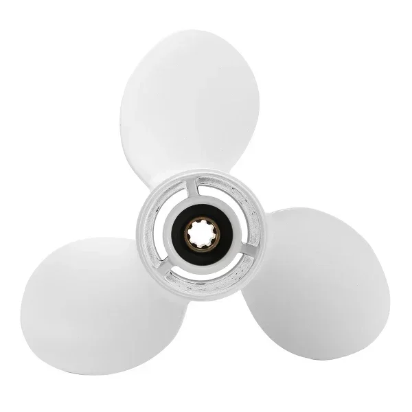 Marine Boat Outboard Propeller 9 1/4 x 8 Aluminum Alloy Right-hand Rotation 3 Blades White For Yamaha 9.9-15-20HP
Marine Boat Outboard Propeller 9 1/4 x 8 Aluminum Alloy Right-hand Rotation 3 Blades White For Yamaha 9.9-15-20HP