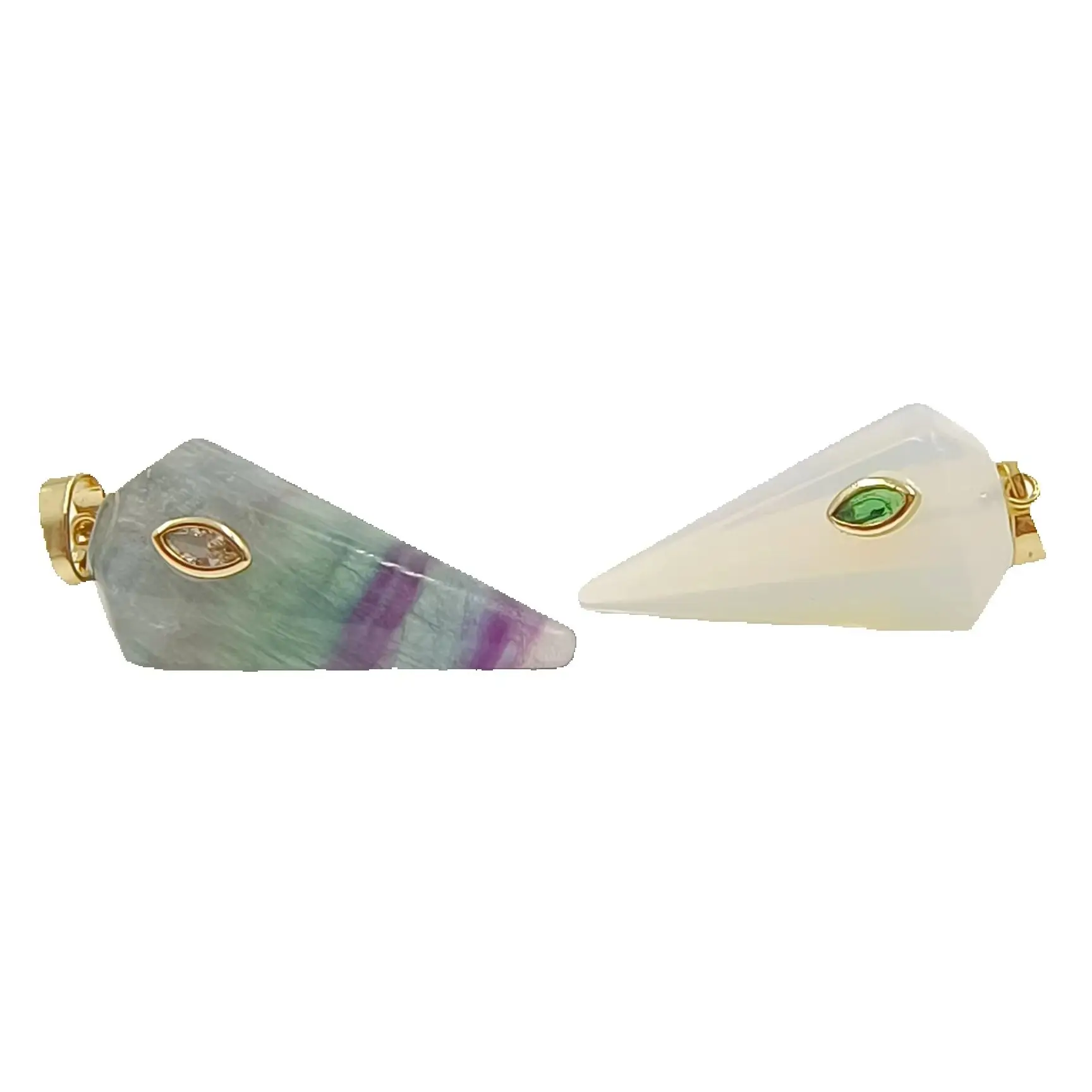 WT-P2093 Smooth And Texture Geometric Hexagon Gemstone Quartz With Zircon Paved Pendants Charms Accessory Findings
WT-P2093 Smooth And Texture Geometric Hexagon Gemstone Quartz With Zircon Paved Pendants Charms Accessory Findings