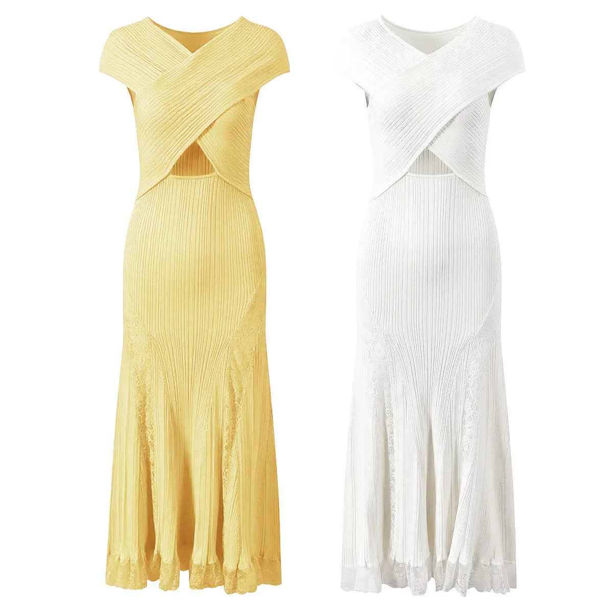 2026 Yellow/White Knitting Long Women Dress Sexy O Neck Sleeveless Lace Evening Party Dresses For Womens 60603
2026 Yellow/White Knitting Long Women Dress Sexy O Neck Sleeveless Lace Evening Party Dresses For Womens 60603