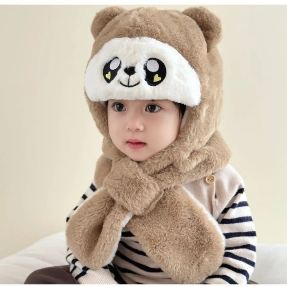 Cute One-Piece Winter Hat Scarf Windproof Hat Hooded Scarf Neck Protection Thick Warm Infant Beanies Cap
Cute One-Piece Winter Hat Scarf Windproof Hat Hooded Scarf Neck Protection Thick Warm Infant Beanies Cap