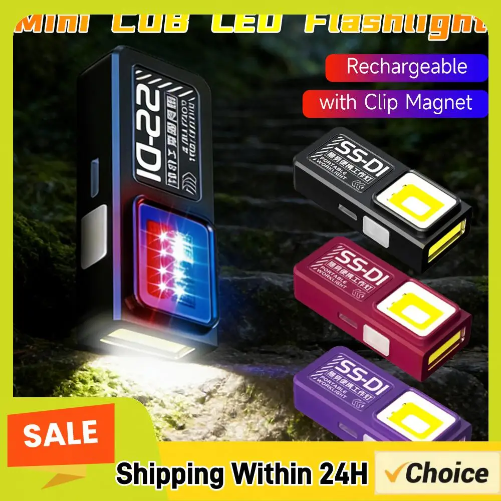 LED COB Mini Flashlight USB Rechargeable Lamp Torch Portable Working Light with Magnet Outdoor Emergency Hiking Camping Lantern
LED COB Mini Flashlight USB Rechargeable Lamp Torch Portable Working Light with Magnet Outdoor Emergency Hiking Camping Lantern