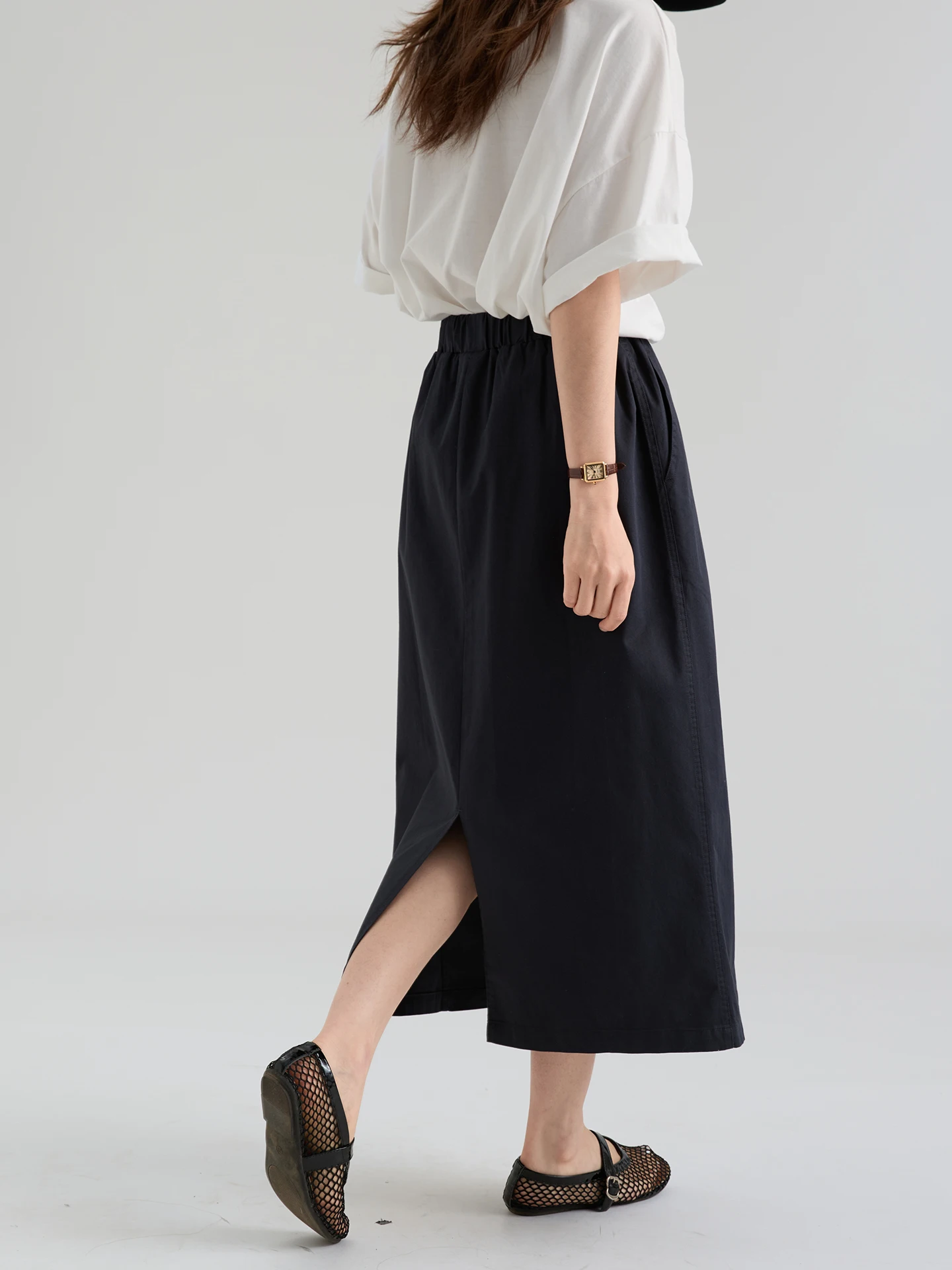 High Waist A-Line Skirt Women's Loose Fit Pure Cotton Japanese Style Workwear Summer New Arrival DRAWWIND Brand
High Waist A-Line Skirt Women's Loose Fit Pure Cotton Japanese Style Workwear Summer New Arrival DRAWWIND Brand