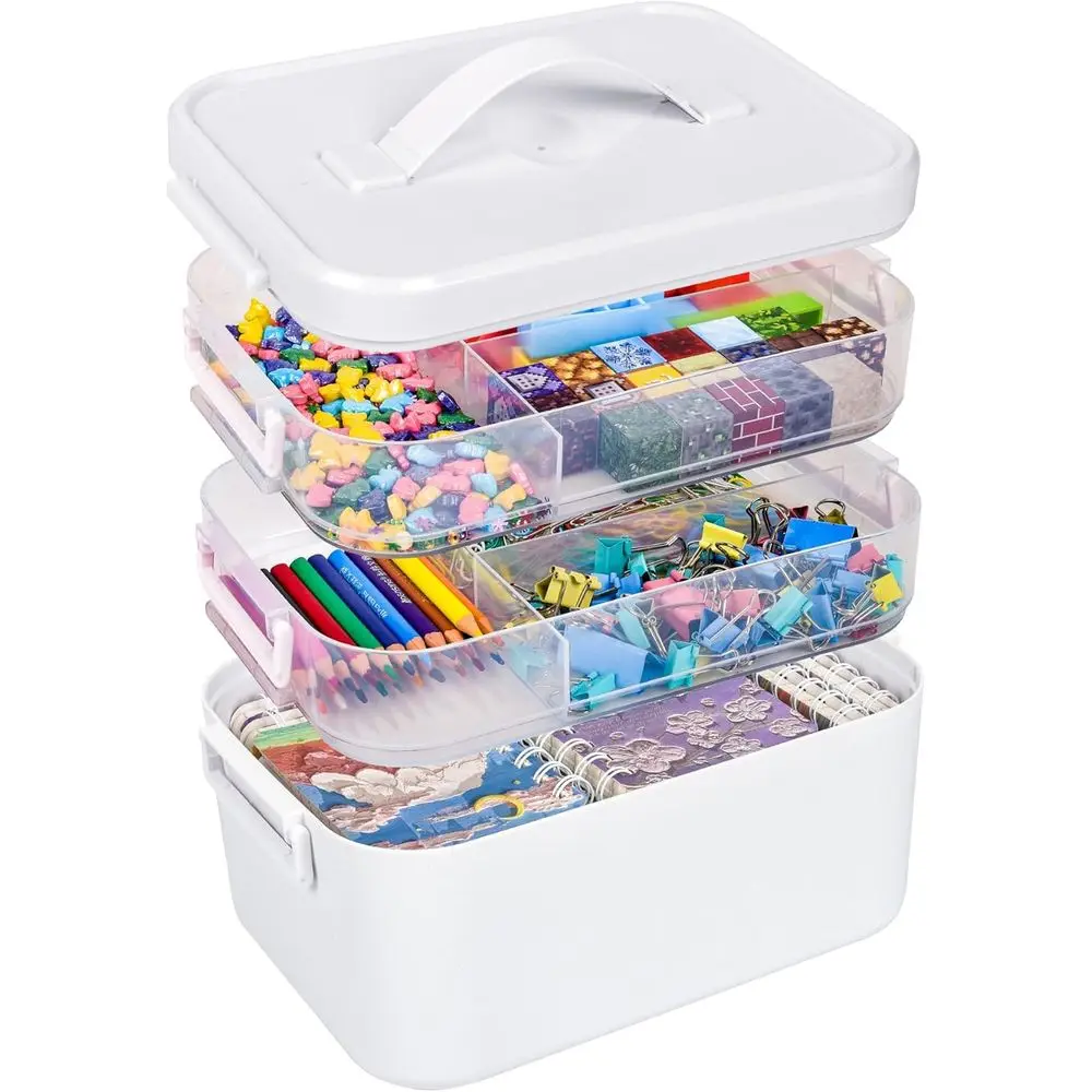 3-уровневый контейнер для хранения художественных принадлежностей, штабелируемый органайзер для детских поделок со съемными подносами, пластиковые органайзеры для рукоделия и Stora
3-уровневый контейнер для хранения художественных принадлежностей, штабелируемый органайзер для детских поделок со съемными подносами, пластиковые органайзеры для рукоделия и Stora