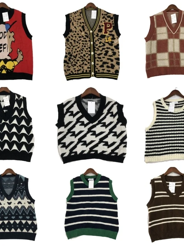 Vintage Wool Vest ex Soft Cute Forest System Autumn Winter Faionable Retro Print round Ne Svel Warm Knitted Swe...
Vintage Wool Vest ex Soft Cute Forest System Autumn Winter Faionable Retro Print round Ne Svel Warm Knitted Swe...