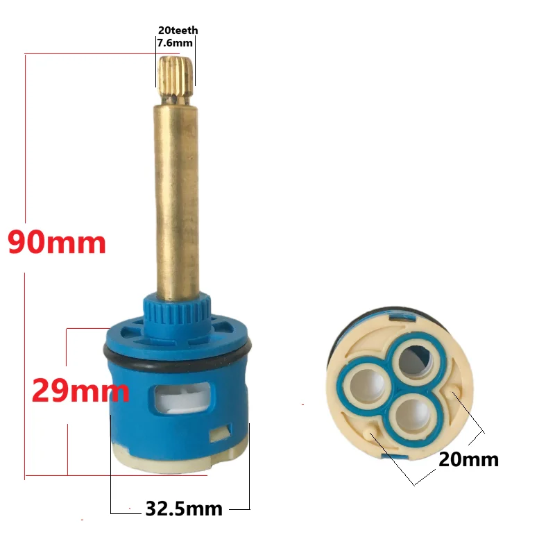 1/4 turn 3 Hole Diverter Cartridge for Bath faucet 90mm Bathtub Faucet water divider Ceramic valve core Cartridge
1/4 turn 3 Hole Diverter Cartridge for Bath faucet 90mm Bathtub Faucet water divider Ceramic valve core Cartridge