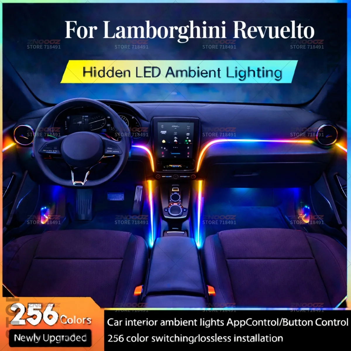 For Revuelto 22in1 RGB Car Interior Acrylic Car Ambient Lights RGB Hidden Acrylic Strip Decoration Atmosphere Accessories
For Revuelto 22in1 RGB Car Interior Acrylic Car Ambient Lights RGB Hidden Acrylic Strip Decoration Atmosphere Accessories