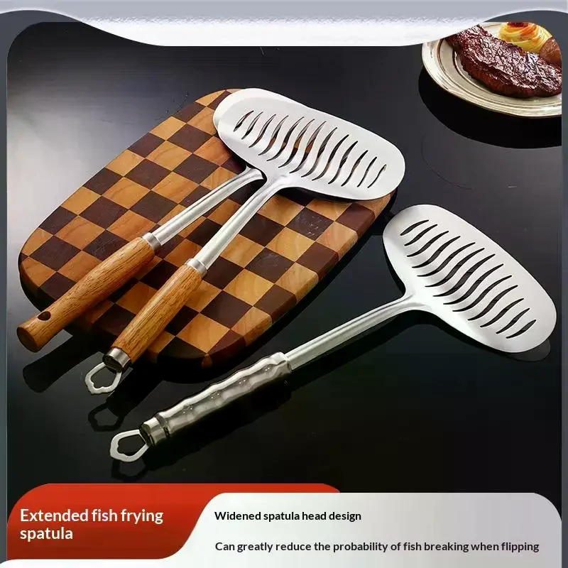 Large Stainless Steel Fish Frying Spatula Egg Pan Scoop Nonstick Long Handle Steak Slotted Flat Shovel Kitchen Cooking Tool
Large Stainless Steel Fish Frying Spatula Egg Pan Scoop Nonstick Long Handle Steak Slotted Flat Shovel Kitchen Cooking Tool
