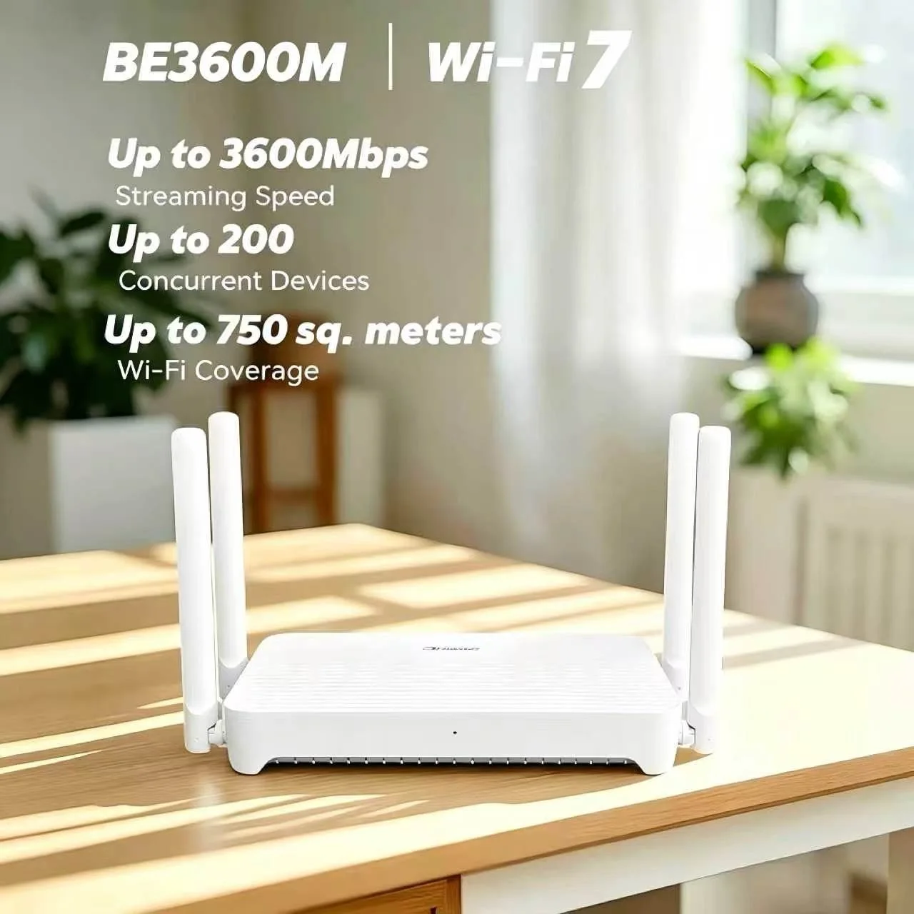 BulesooTech BE3600 WiFi7 Router 2.4/5GHz Dual Bands 160Mhz 3570Mbps Mesh Networking Gaming Acceleration 2.5G Ethernet Port
BulesooTech BE3600 WiFi7 Router 2.4/5GHz Dual Bands 160Mhz 3570Mbps Mesh Networking Gaming Acceleration 2.5G Ethernet Port