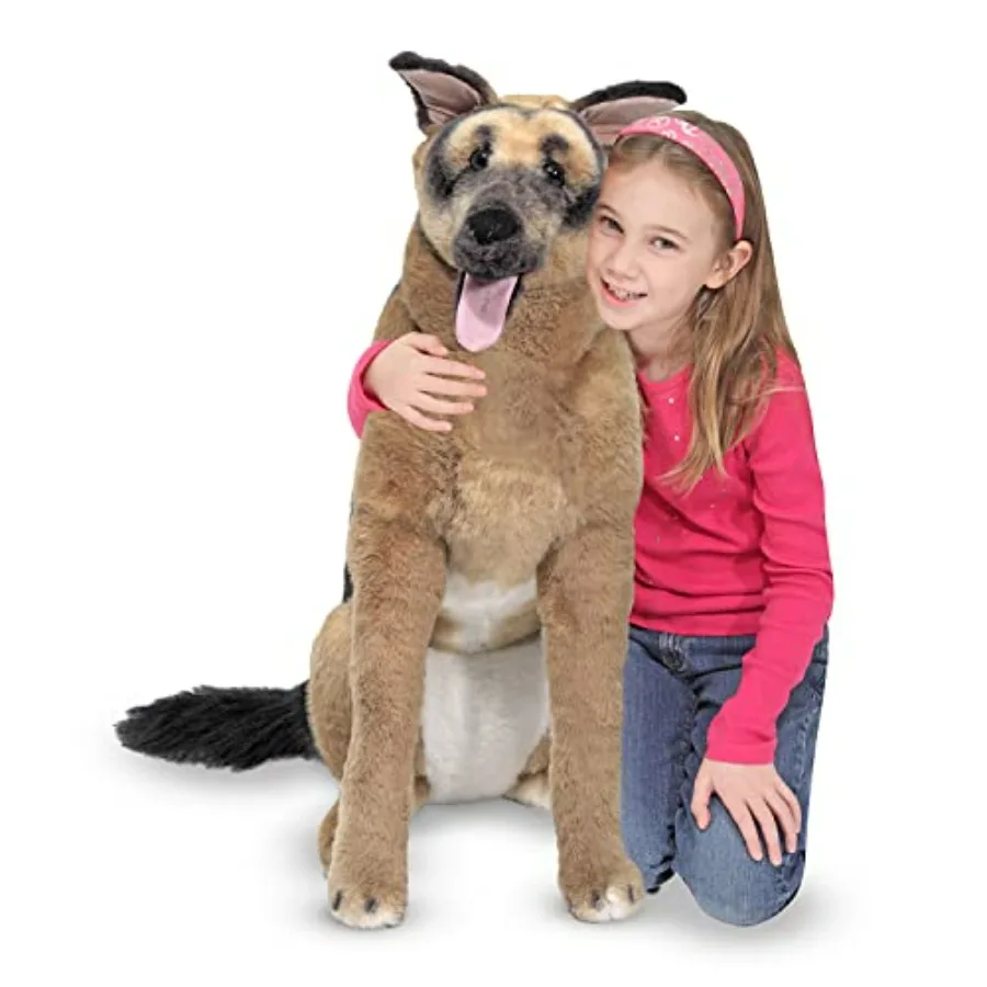 Lifelike Stuffed Animal Dog Over 2 Feet Tall German Shepherd Plush Toy for Room Decor Brown Soft Fabric Playtime Companion
Lifelike Stuffed Animal Dog Over 2 Feet Tall German Shepherd Plush Toy for Room Decor Brown Soft Fabric Playtime Companion