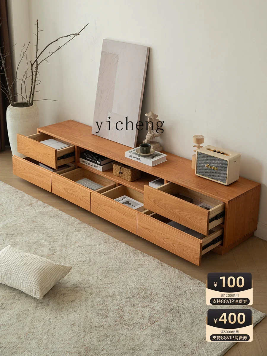 Solid Wood TV Cabinet Living Room Floor Storage Cabinet Minimalist Low Cabinet Large Locker with Drawer
Solid Wood TV Cabinet Living Room Floor Storage Cabinet Minimalist Low Cabinet Large Locker with Drawer