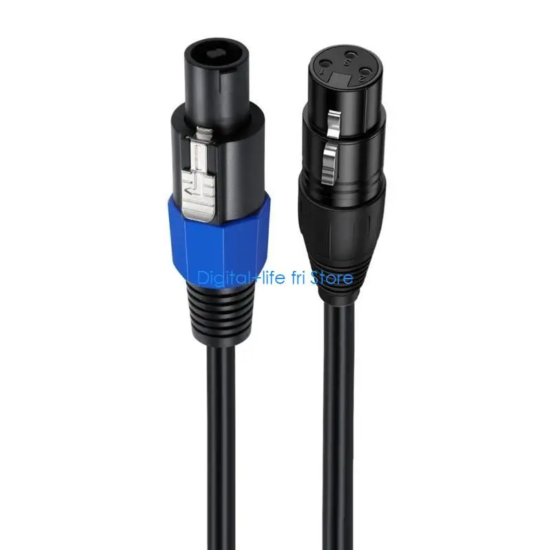 E06D SpeakOn to XLR Cable Speak-On Male to 3Pin XLR Female Extension Cable Stage Microphone 3 Pin Connection Adapter
E06D SpeakOn to XLR Cable Speak-On Male to 3Pin XLR Female Extension Cable Stage Microphone 3 Pin Connection Adapter